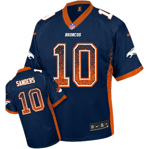 Nike Broncos #10 Emmanuel Sanders Blue Alternate Youth Stitched NFL Elite Drift Fashion Jersey